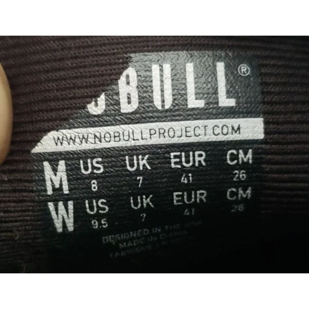 Nobull Super Fabric Shoes Black Running Sneakers Trainers Men's Sz 8 WOM Sz 9.5